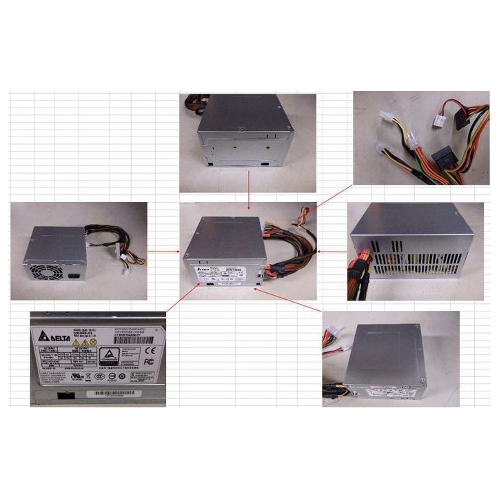 821243-001 Hewlett Packard Enterprise 350W non-hot-plug power supply for HPE ProLiant ML30 Gen9 server, multiple outputs, 100-24