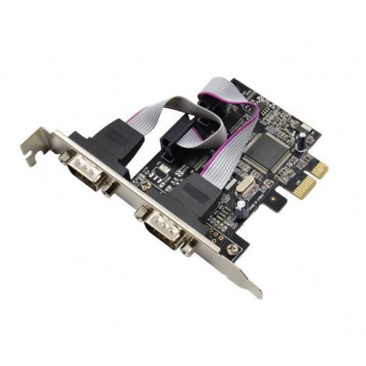 MC-PCIE-MCS2S MicroConnect PCI Express ASIX AX99100 2S DB9 Serial RS232-Port I-343, 89220, 50676M