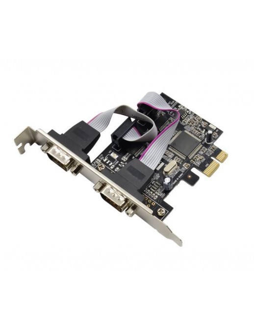 MC-PCIE-MCS2S MicroConnect PCI Express ASIX AX99100 2S DB9 Serial RS232-Port I-343, 89220, 50676M