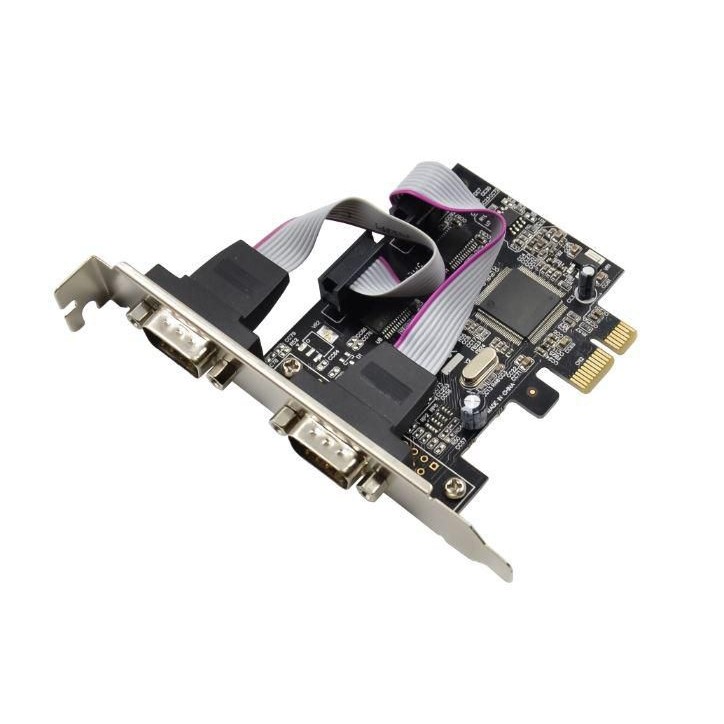MC-PCIE-MCS2S MicroConnect PCI Express ASIX AX99100 2S DB9 Serial RS232-Port I-343, 89220, 50676M