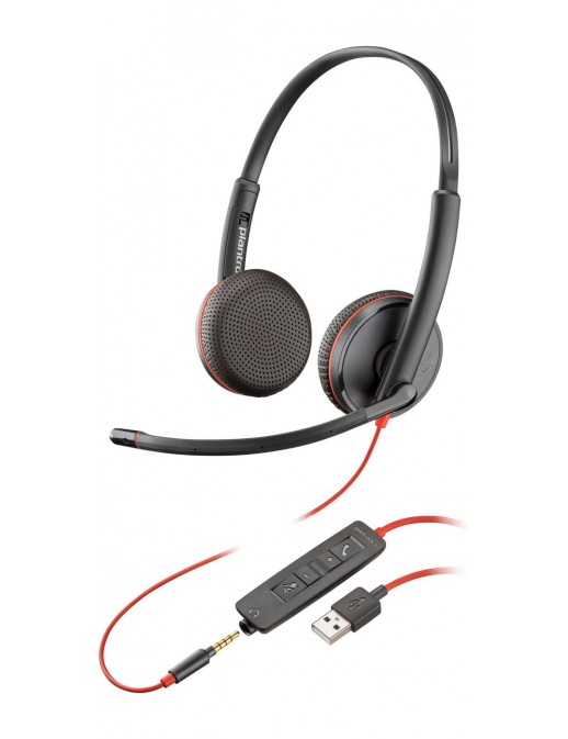 80S11A6 80S11A6 HP Blackwire 3225 Stereo USB-A Headset 209747-101, 209747-201, 209747-22