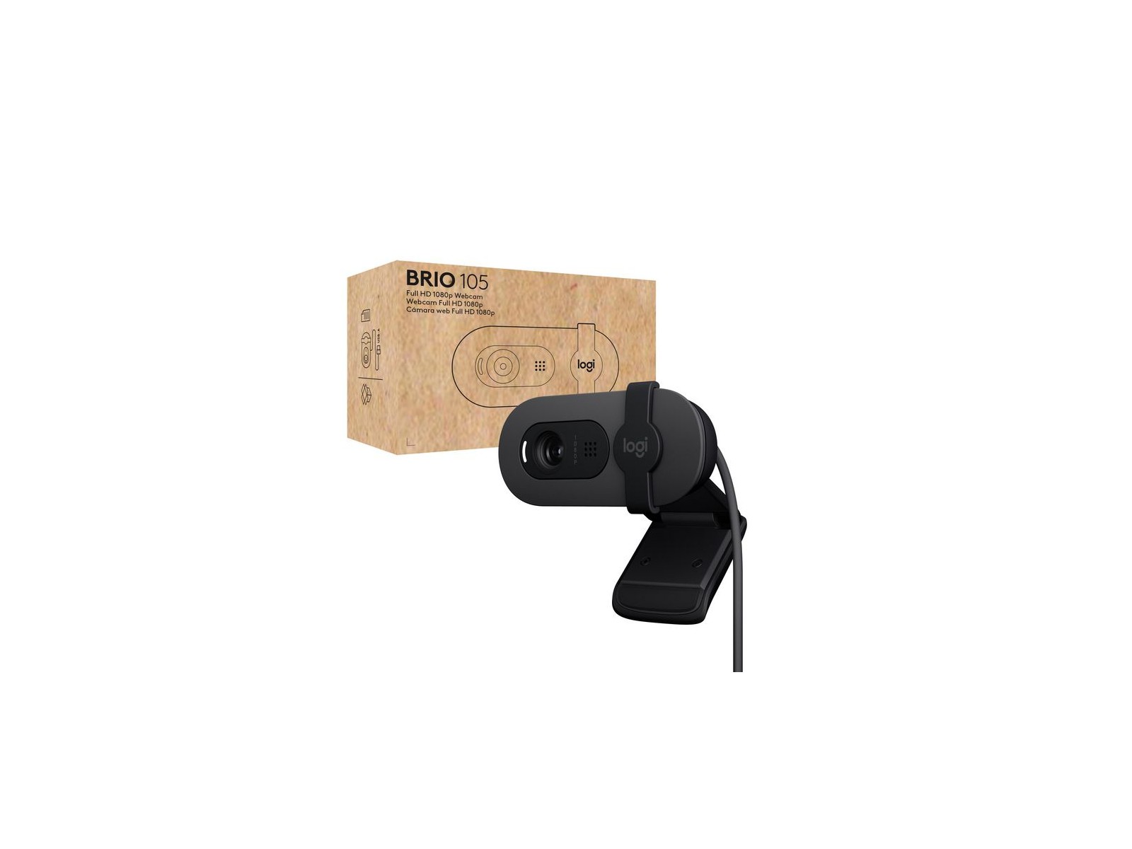 960-001592 960-001592 Logitech WEBCAM LOGITECH BRIO 105 FULL HD 1080P WEBCAM/GRAPHITE/USB N/A 960-001592 960-001592 Logitech WEBCAM LOGITECH BRIO 105 FULL HD 1080P WEBCAM/GRAPHITE/USB N/A