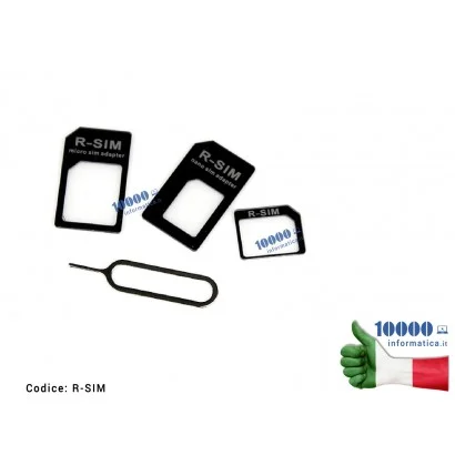 Adattatore Sim NANO MICRO-SIM per iPhone Samsung Xiaomi Huawei Redmi Hoppo