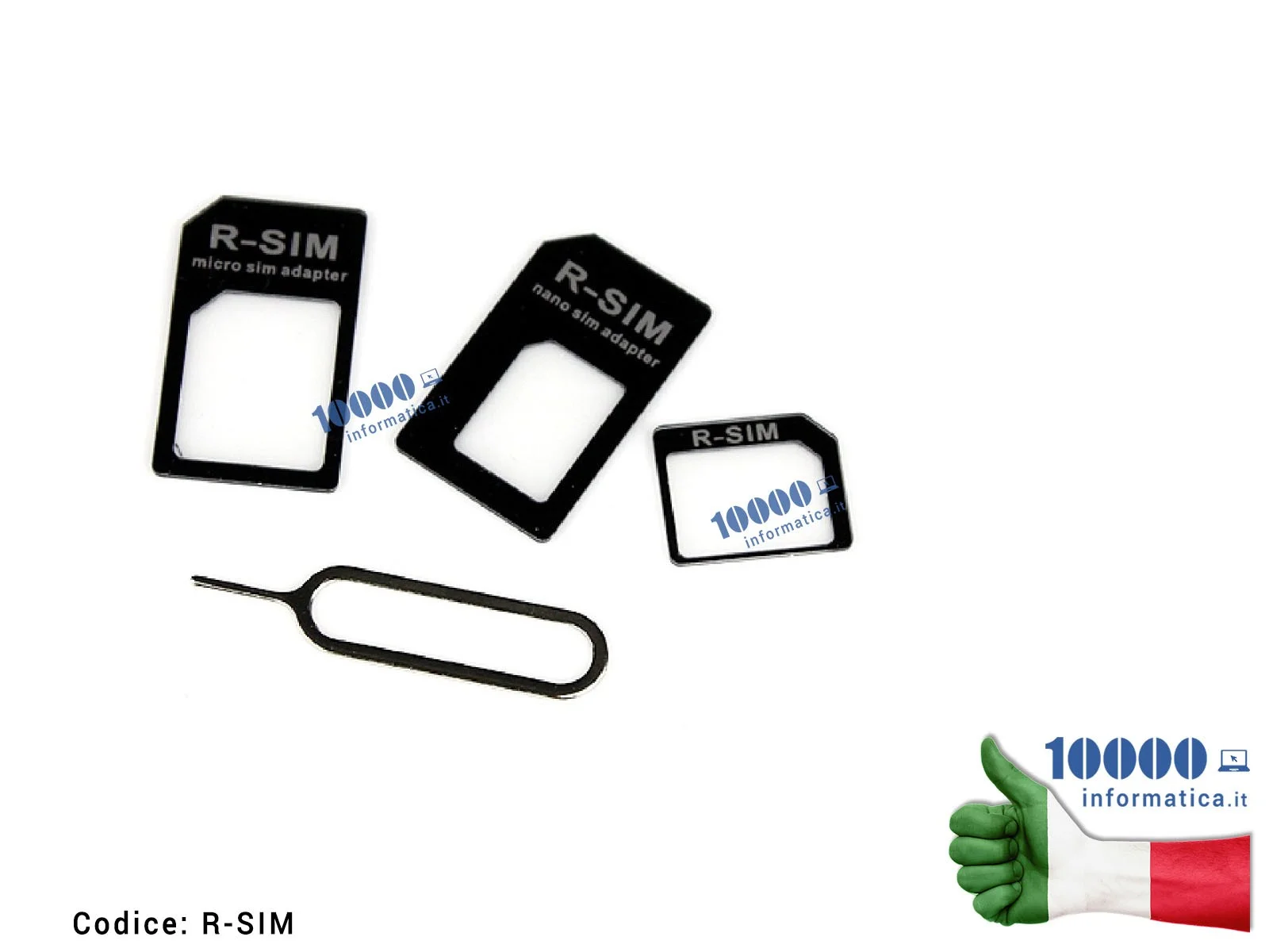 R-SIM Adattatore Sim NANO MICRO-SIM per iPhone 4 4S 5 6 6+ 6S 6S+ 7 7+ Samsung S3 S4 S5 S6