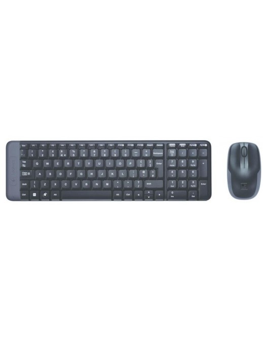 920-003161 920-003161 Logitech MK220 Compact Wireless Keyboard and Mouse Combo for Windows, 2.4 GHz Wireless with Unifying US...