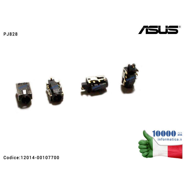 Connettore DC Power Jack PJ828 ASUS X553 X553M X553MA D553MA R515MA F553 F553M F553MA K553 K553M K553MA X453MA P553MA X503 X553S X553SA