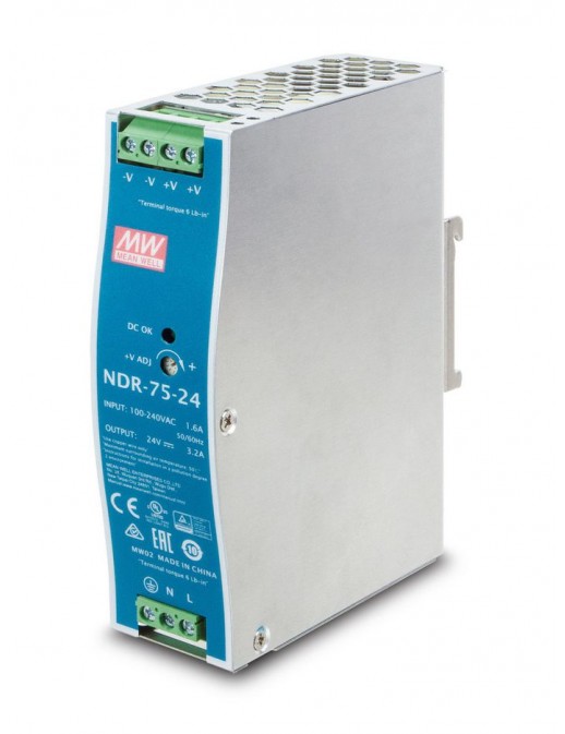 PWR-75-24 Planet DC Single Output Industrial DIN-rail Power Supply Units NDR-75-24