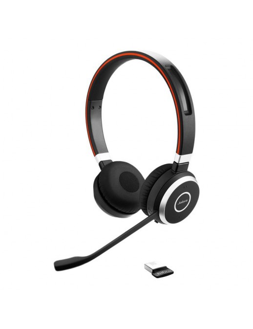 6599-833-499 Jabra Evolve 65 SE UC Stereo - Headset - on-ear Bluetooth wireless USB with charging stand Optimised for UC for Jab