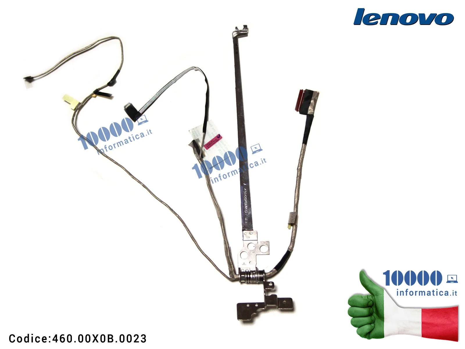 460.00X0B.0023 Cavo Flat LCD LENOVO Flex 2-14 con Cerniera Sinistra 30 Pin 460.00X0B.0023