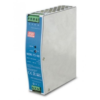 PWR-75-48 PWR-75-48 Planet DC Single Output Industrial DIN Rail Power Supply Units NDR-75-48