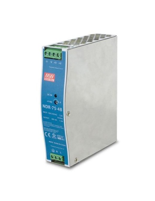 PWR-75-48 PWR-75-48 Planet DC Single Output Industrial DIN Rail Power Supply Units NDR-75-48