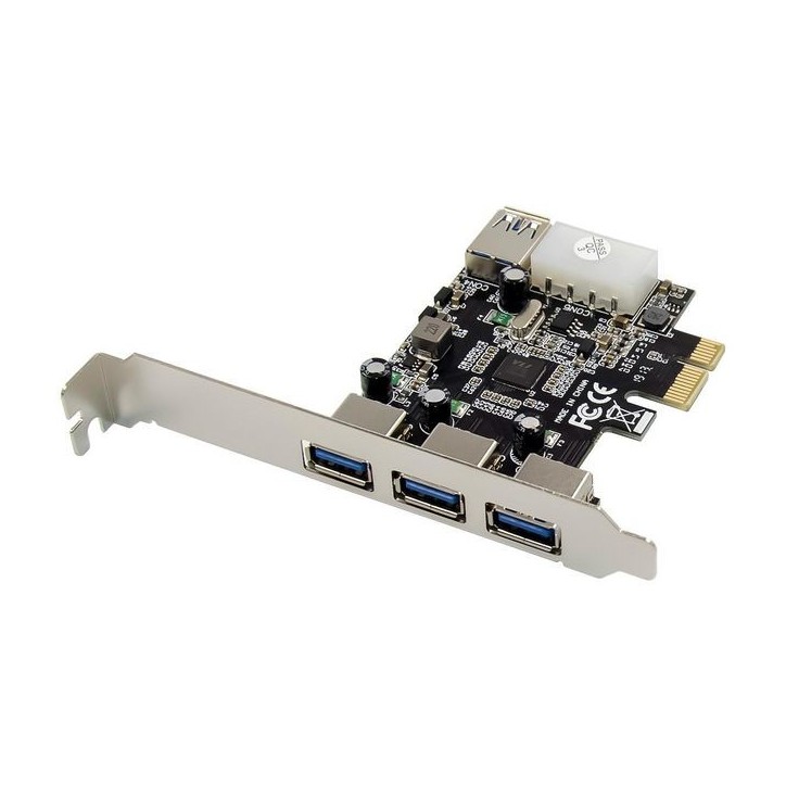 MC-USB3.0-F2B2-V2 MicroConnect PCIe USB3.0 3+1 Ports Expansion Card VL805