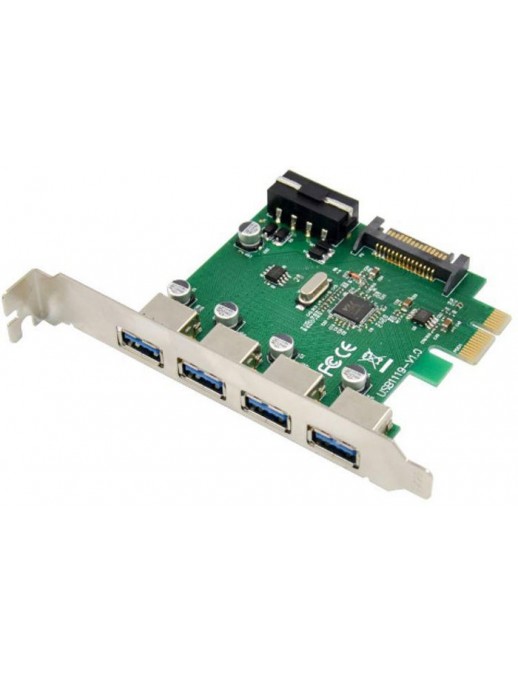 MC-USB3.0-F3B1 MicroConnect PCIe USB3.0 3+1 Ports Expansion Card VL805