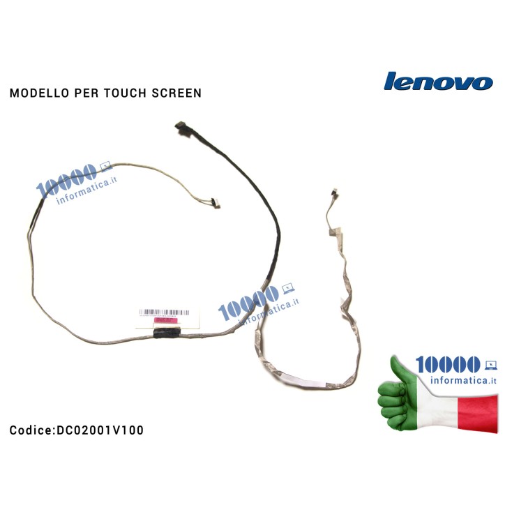 Cavo Flat LCD LENOVO IdeaPad G500S G505S G510S [MODELLO TOUCH] DC02001V100