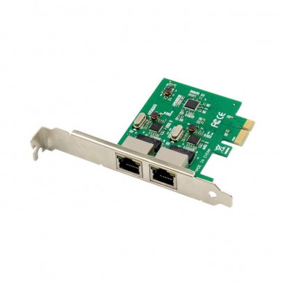 MC-PCIE-712 MicroConnect PCI-E 8111F Dual-RJ45 Gigabit Ethernet NIC