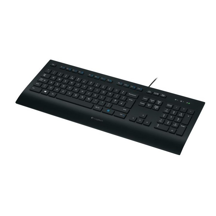 920-008669 Logitech Corded Keyboard K280e, USB, black, 930g, DE Yes