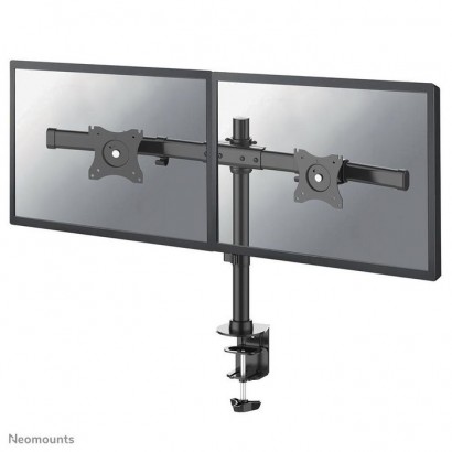 FPMA-DCB100DBLACK Neomounts Tilt/Turn/Rotate Dual Desk Mount (Clamp & Grommet) For Two 10-27"...