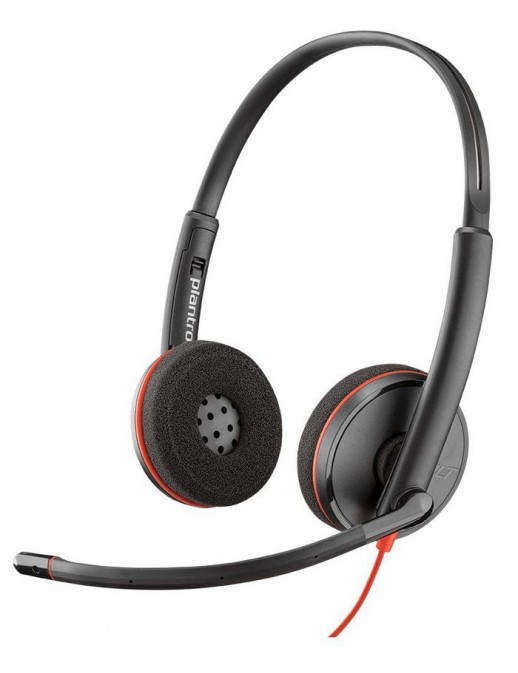 209745-22 209745-22 Poly Blackwire 3220, USB-A, Head-Band, A2DP, Black 8M3X5AAABA