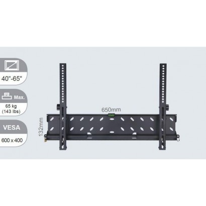 VLMW4065T Vivolink Pro Large Wall Mount w. Tilt, Max 65 kg, Up to VESA 600x400