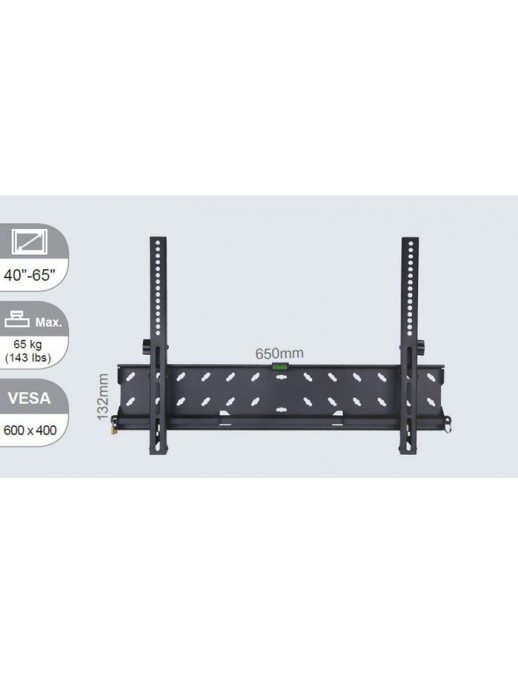 VLMW4065T Vivolink Pro Large Wall Mount w. Tilt, Max 65 kg, Up to VESA 600x400