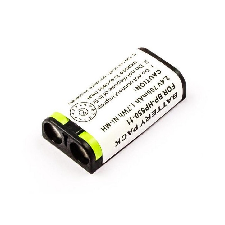 MBXSO-BA0002 CoreParts Battery for Sony Headphone 1.7Wh 2Cell Ni-Mh 2.4V 700mAh 988521612 175674721, 175674722, BP-HP550, BP-HP5