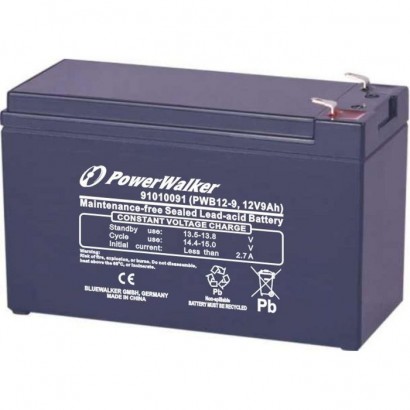 91010091 91010091 PowerWalker 9Ah, Lead Acid, 12V