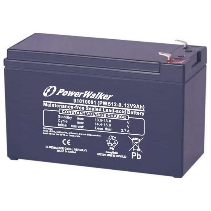 91010091 PowerWalker 9Ah, Lead Acid, 12V 91010091 PowerWalker 9Ah, Lead Acid, 12V
