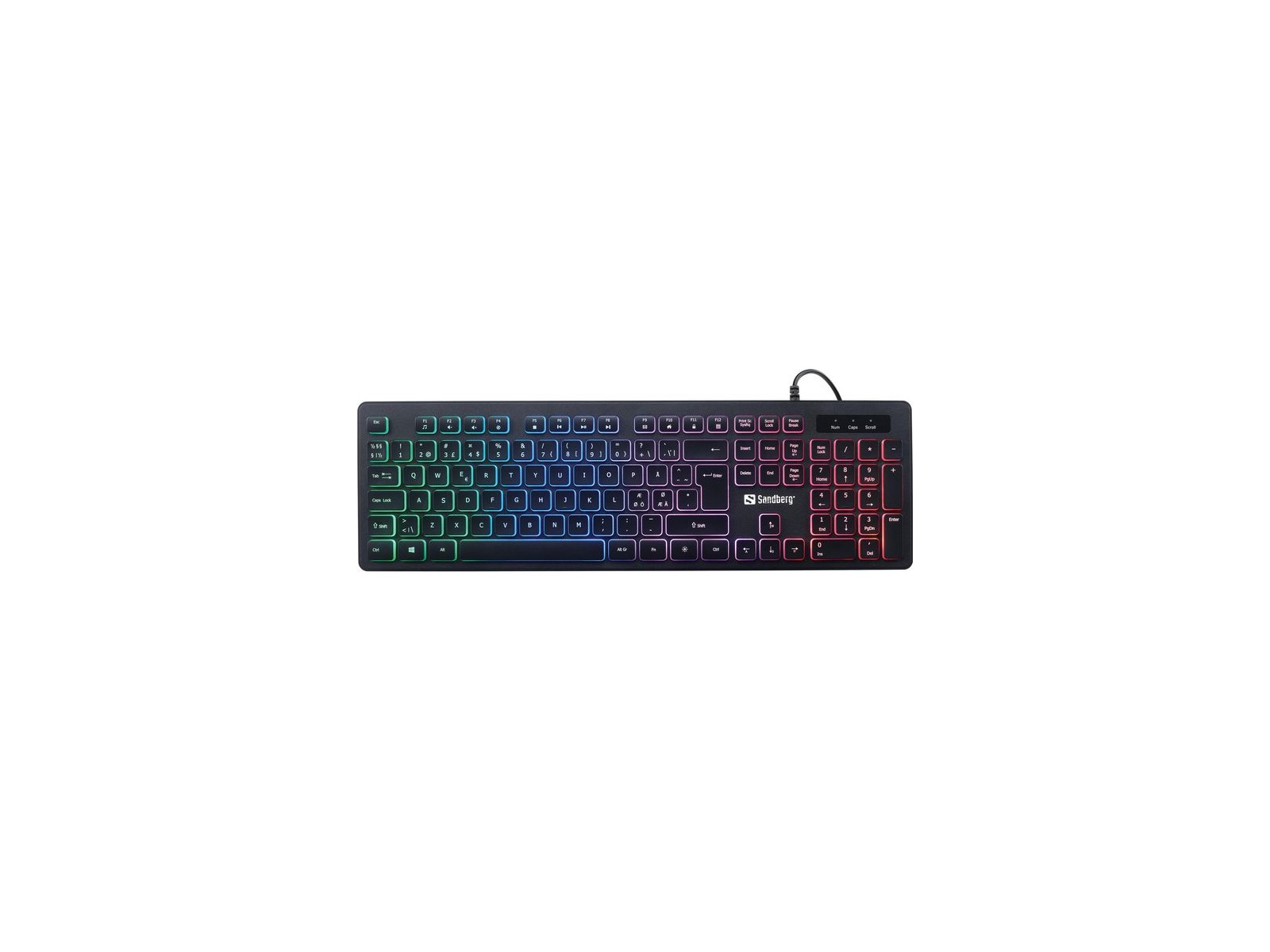 640-32 640-32 Sandberg Gamer Keyboard Stealth NORDIC Yes