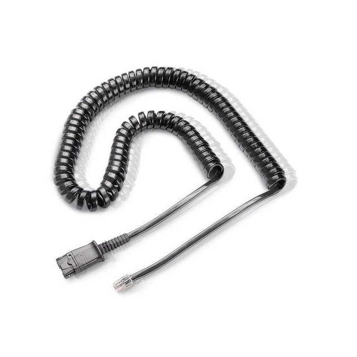 26716-01 Poly Cable, Coil, QD-to-Modular Phone Jack (Audio Processor) 85R38AA