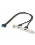 33096 33096 Lindy PC Back Plate, USB 3.0, 2 Port