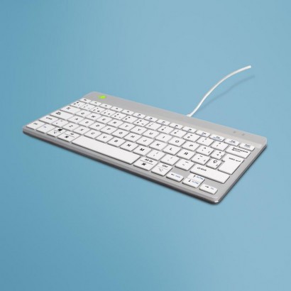 RGOCOESWDWH RGOCOESWDWH R-Go Tools R-Go Compact Break keyboard QWERTY (ES), wired, white