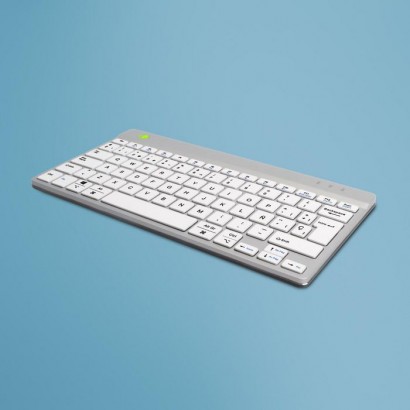 RGOCOESWLWH R-Go Tools R-Go Compact Break keyboard, QWERTY (ES), bluetooth, white