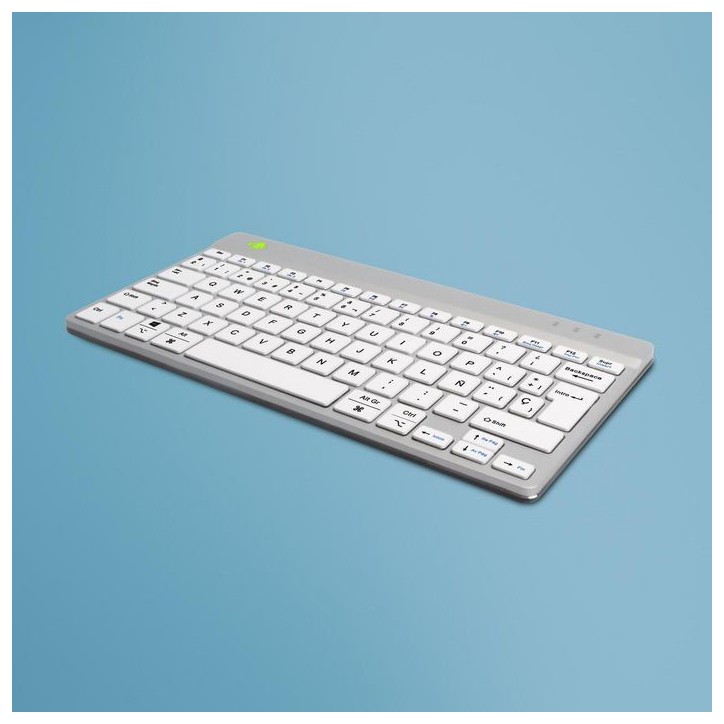 RGOCOESWLWH R-Go Compact Break keyboard, QWERTY (ES), bluetooth, white RGOCOESWLWH R-Go Compact Break keyboard, QWERTY (ES), bluetooth, white