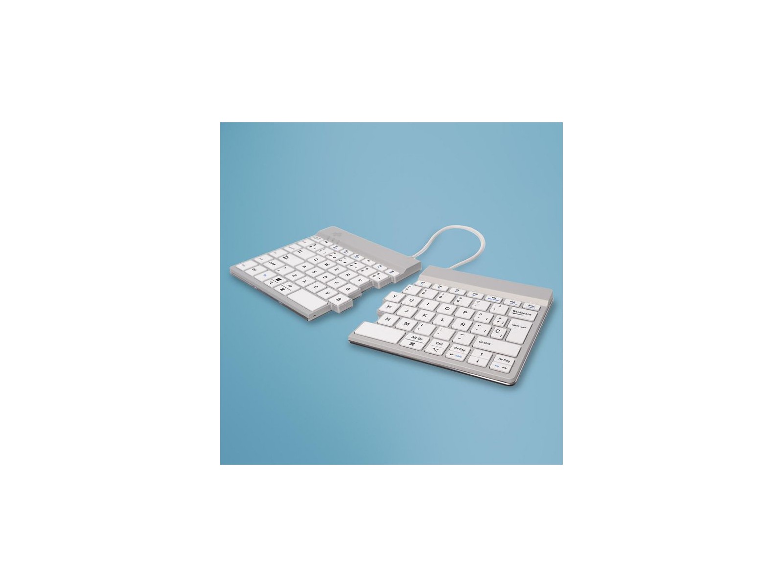 RGOSBESWLWH RGOSBESWLWH R-Go Tools R-Go Split Break keyboard, QWERTY (ES), bluetooth, white RGOSBESWLWH RGOSBESWLWH R-Go Tools R-Go Split Break keyboard, QWERTY (ES), bluetooth, white