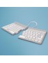 RGOSBESWLWH RGOSBESWLWH R-Go Tools R-Go Split Break keyboard, QWERTY (ES), bluetooth, white