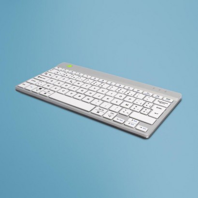 RGOCOBEWLWH R-Go Tools R-Go Compact Break keyboard, AZERTY (BE), bluetooth, white