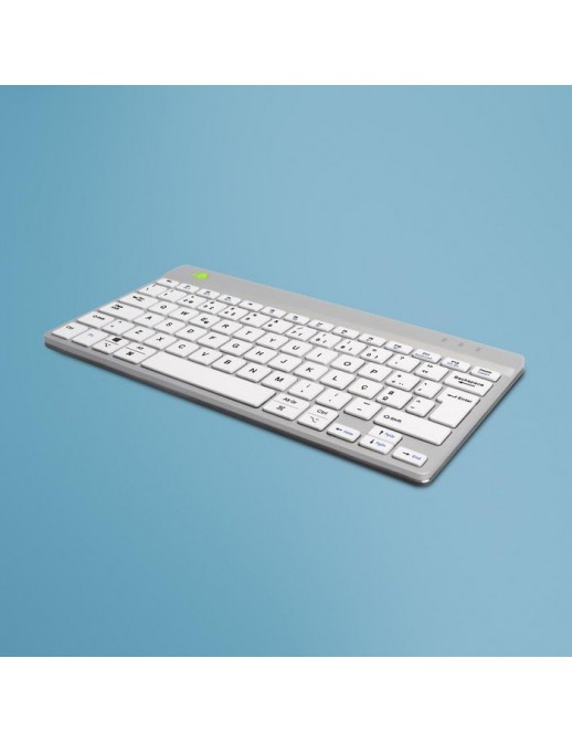 RGOCOPTWLWH R-Go Tools R-Go Compact Break keyboard, QWERTY (PT), bluetooth, white