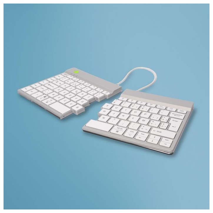 RGOSBBEWLWH R-Go Split Break keyboard, AZERTY (BE), bluetooth, white RGOSBBEWLWH R-Go Split Break keyboard, AZERTY (BE), bluetooth, white