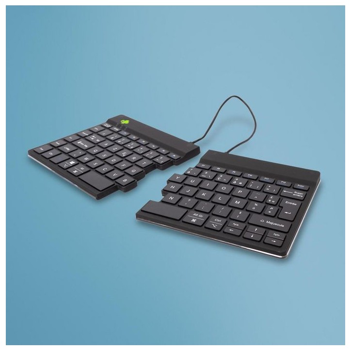 RGOSBFRWLBL R-Go Split Break keyboard, AZERTY (FR), bluetooth, black RGOSBFRWLBL R-Go Split Break keyboard, AZERTY (FR), bluetooth, black