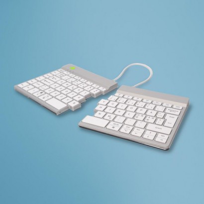 RGOSBNDWLWH R-Go Tools R-Go Split Break keyboard, QWERTY (ND), bluetooth, white