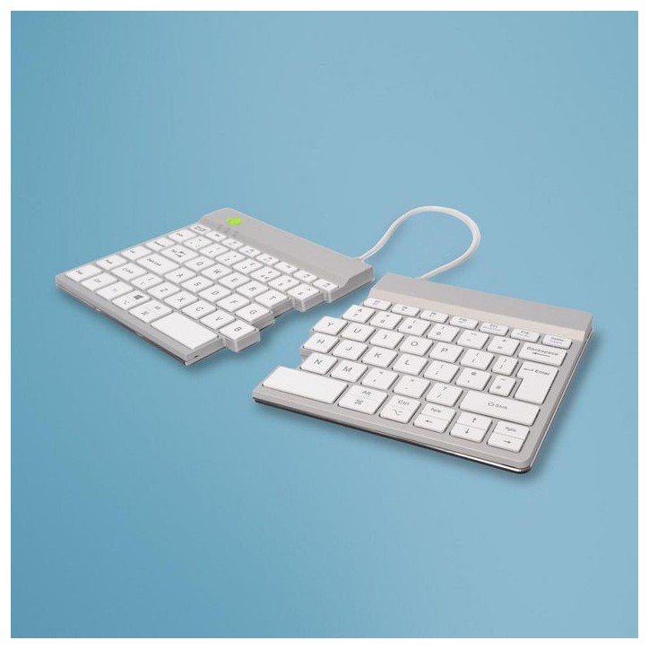 RGOSBUKWLWH R-Go Split Break keyboard, QWERTY (UK), bluetooth, white RGOSBUKWLWH R-Go Split Break keyboard, QWERTY (UK), bluetooth, white