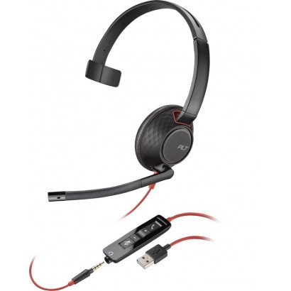 80R98AA 80R98AA HP Blackwire 5210 Monaural USB-A Headset 207577-01