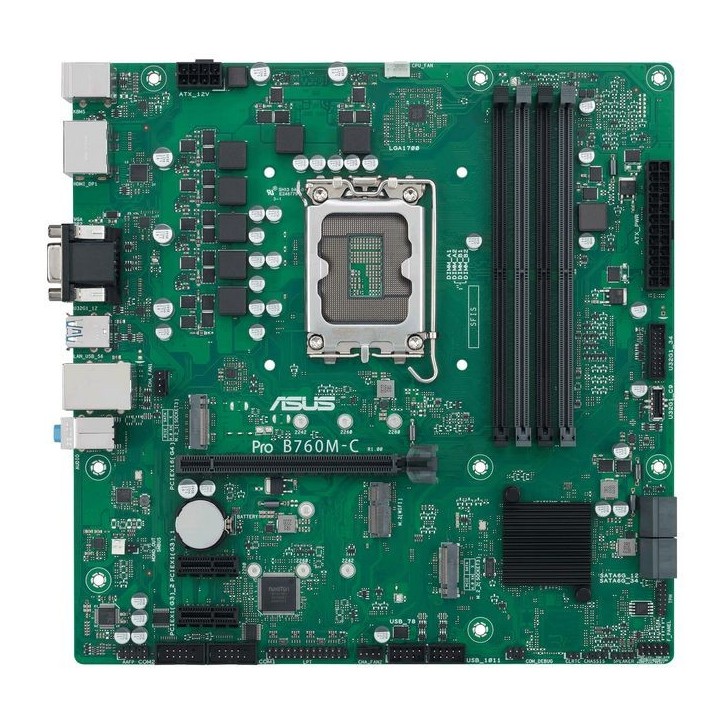 90MB1DX0-M1EAYC Asus Pro B760M-C-Csm Intel B760 Lga 1700 Micro Atx