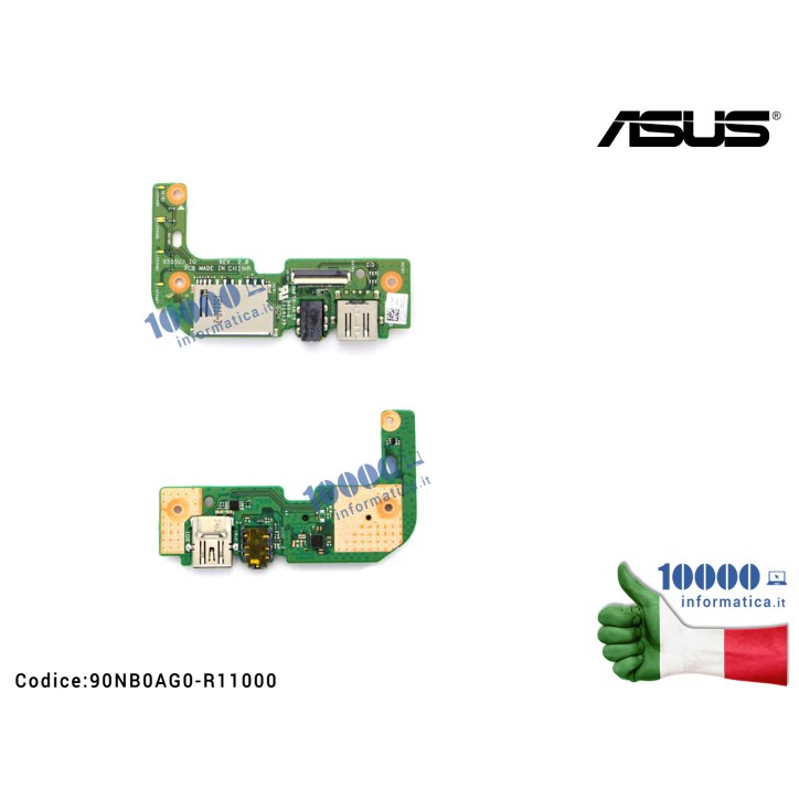 Connettore I/O USB Audio Board SD Card ASUS X555UJ X555UA X555U X555UB X555UF 90NB0AF0-R11001 90NB0AQ0-R10021 90NB0AX0-R10021 90