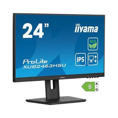 XUB2463HSU-B1 XUB2463HSU-B1 iiyama 24" ETE IPS , Eye Comfort/Safe 2.0,1920x1080,15cm Adj. Stand,250cd/m²,Speakers, HDMI,DP,3m...