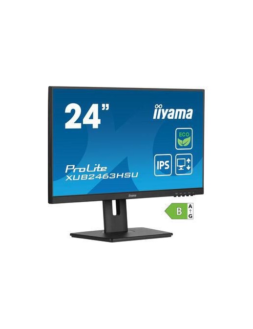 XUB2463HSU-B1 iiyama 24" ETE IPS , Eye Comfort/Safe 2.0,1920x1080,15cm Adj. Stand,250cd/m²,Speakers, HDMI,DP,3ms,FreeSync,USB