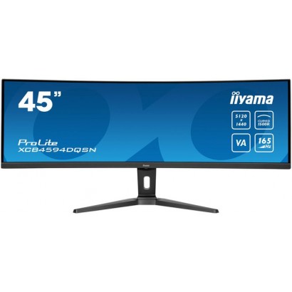 XCB4594DQSN-B1 XCB4594DQSN-B1 iiyama 44,5" ETE DQHD VA,5120x1440,450cd/m²,0,8ms,Speakers,USB-C Dock,DP, 2x HDMI,KVM,SB3.2x3,F...