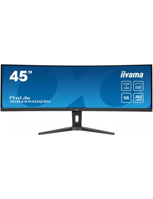 XCB4594DQSN-B1 XCB4594DQSN-B1 iiyama 44,5" ETE DQHD VA,5120x1440,450cd/m²,0,8ms,Speakers,USB-C Dock,DP, 2x HDMI,KVM,SB3.2x3,F...