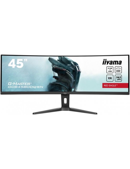 GCB4580DQSN-B1 iiyama 44,5" ETE DQHD VA, Curved,G-Master Red Eagle,5120x1440@165Hz,450cd/m²,0,8ms,Speakers,USB-C Dock