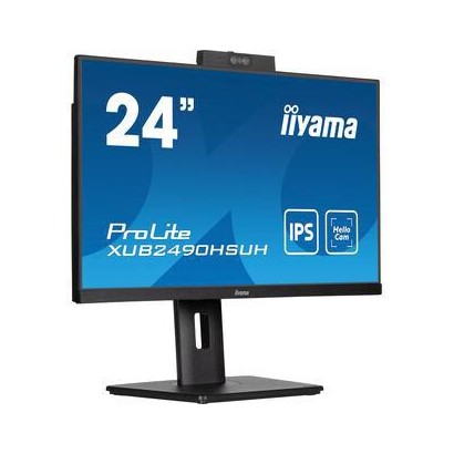 XUB2490HSUH-B1 XUB2490HSUH-B1 iiyama 24" ETE IPS,1920x1080,Webcam 1080P Auto, 15cm Adj. Stand,4ms,250cd/m²,Speakers,HDMI,DP,F...